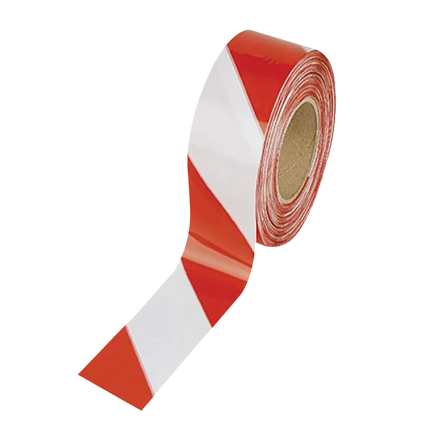 500 M RED WHITE WARNING TAPE/500 METRE KIRMIZI BEYAZ İKAZ ŞERİDİ