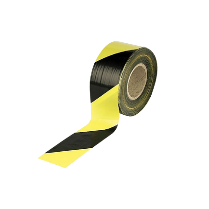 200 M YELLOW BLACK WARNING TAPE /200 METRE SARI SİYAH İKAZ ŞERİDİ